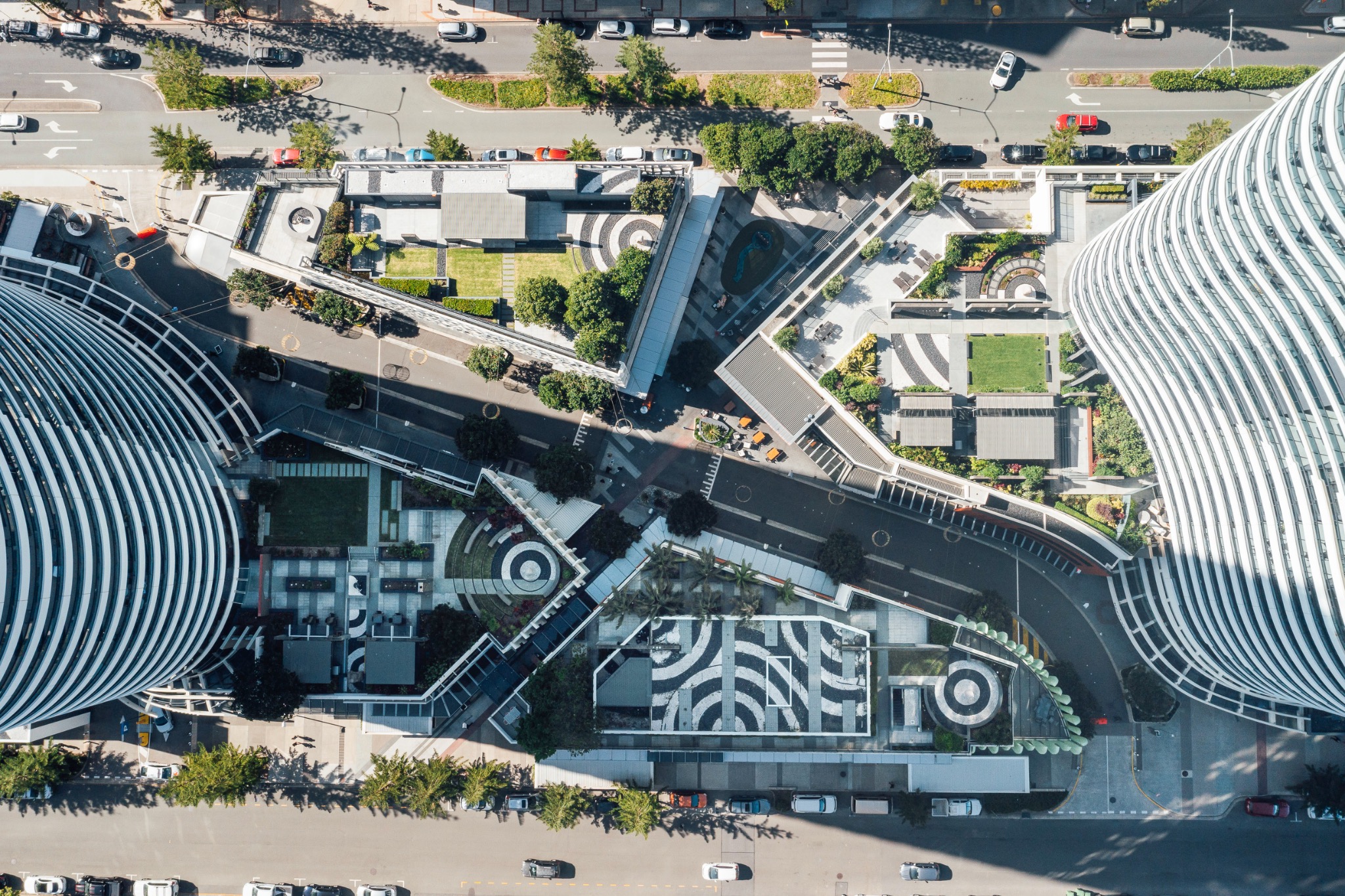 BROADBEACH · GOLD COAST — The Oracle Boulevard — Rooftop Aerial